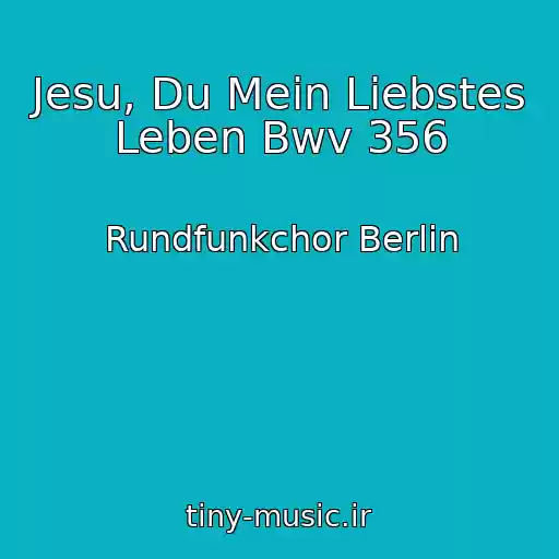 کاور آهنگ Jesu, Du Mein Liebstes Leben Bwv 356 از Rundfunkchor Berlin