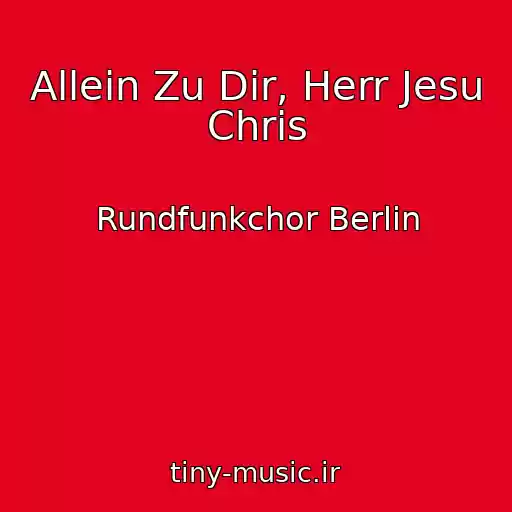 کاور آهنگ Allein Zu Dir, Herr Jesu Chris از Rundfunkchor Berlin