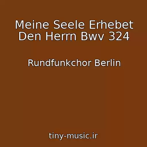 کاور آهنگ Meine Seele Erhebet Den Herrn Bwv 324 از Rundfunkchor Berlin