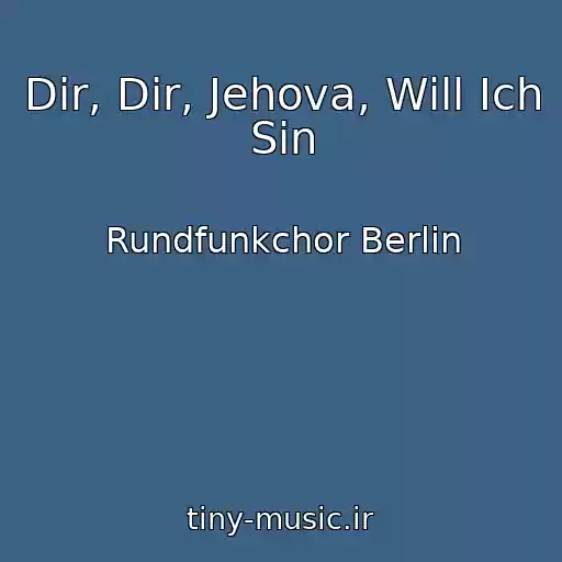 کاور آهنگ Dir, Dir, Jehova, Will Ich Sin از Rundfunkchor Berlin