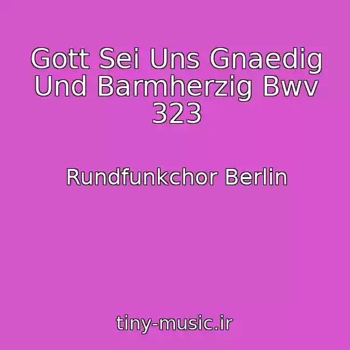 کاور آهنگ Gott Sei Uns Gnaedig Und Barmherzig Bwv 323 از Rundfunkchor Berlin