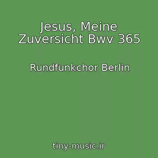 کاور آهنگ Jesus, Meine Zuversicht Bwv 365 از Rundfunkchor Berlin