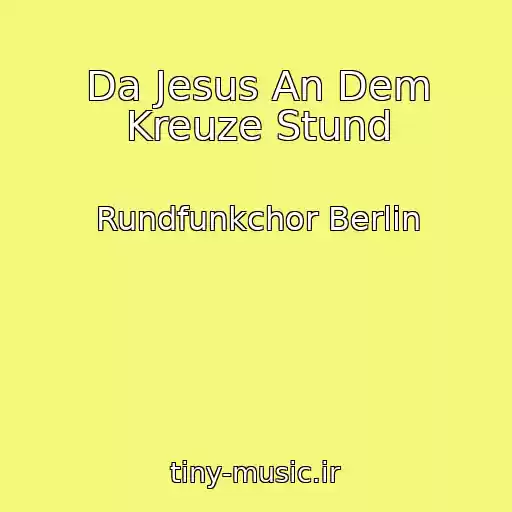 کاور آهنگ Da Jesus An Dem Kreuze Stund از Rundfunkchor Berlin