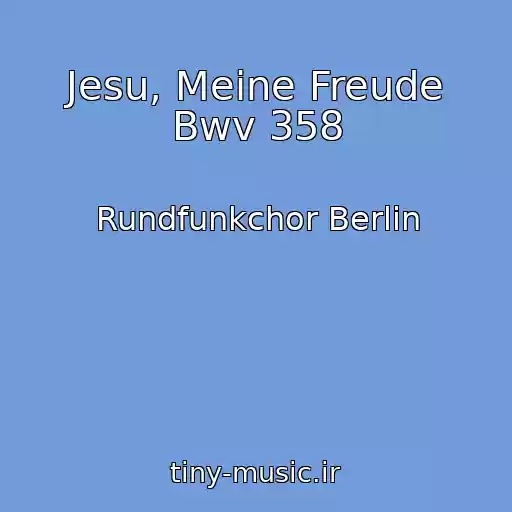 کاور آهنگ Jesu, Meine Freude Bwv 358 از Rundfunkchor Berlin