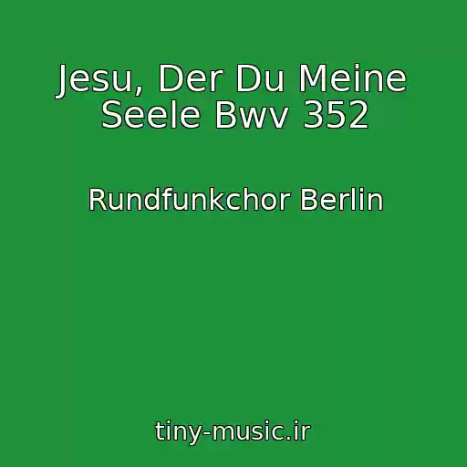 کاور آهنگ Jesu, Der Du Meine Seele Bwv 352 از Rundfunkchor Berlin
