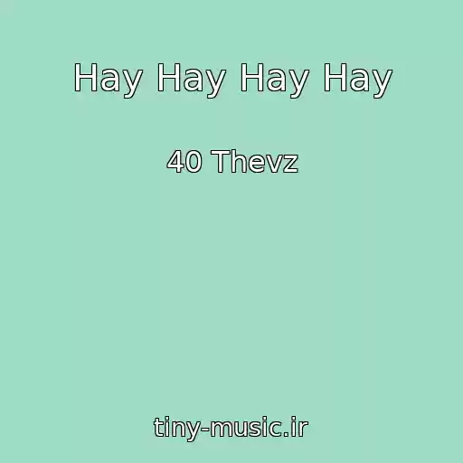 کاور آهنگ Hay Hay Hay Hay از 40 Thevz