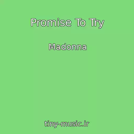 کاور آهنگ Promise To Try از Madonna