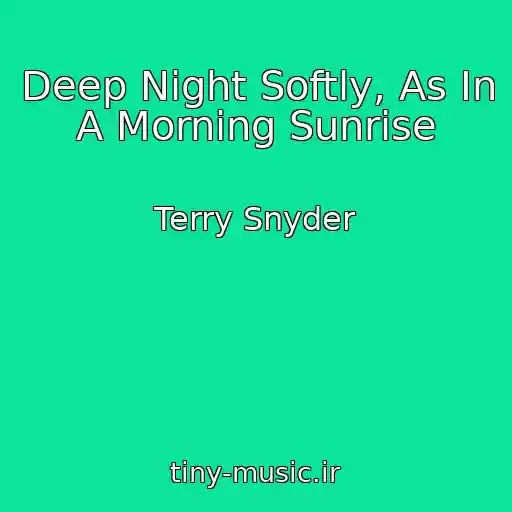 کاور آهنگ Deep Night Softly, As In A Morning Sunrise از Terry Snyder