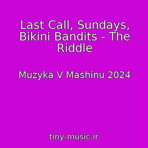 کاور آهنگ Last Call, Sundays, Bikini Bandits - The Riddle از Muzyka V Mashinu 2024