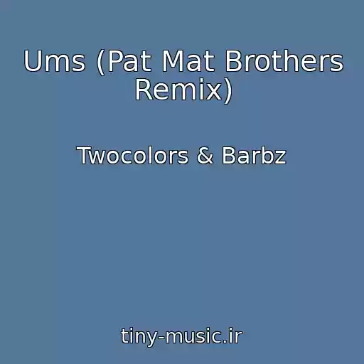 کاور آهنگ Ums (Pat Mat Brothers Remix) از Twocolors & Barbz