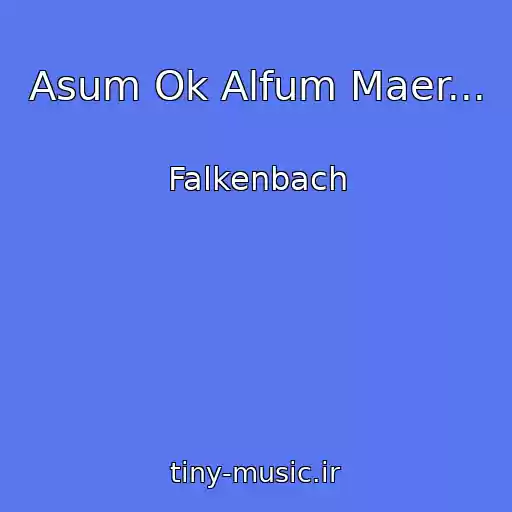 کاور آهنگ Asum Ok Alfum Maer... از Falkenbach