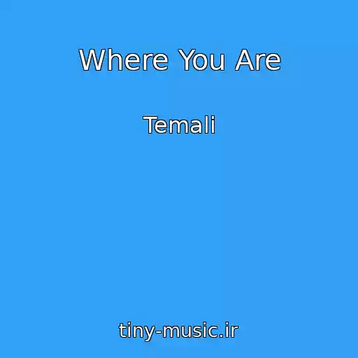 کاور آهنگ Where You Are از Temali