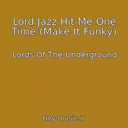 کاور آهنگ Lord Jazz Hit Me One Time (Make It Funky) از Lords Of The Underground