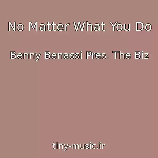 کاور آهنگ No Matter What You Do از Benny Benassi Pres. The Biz