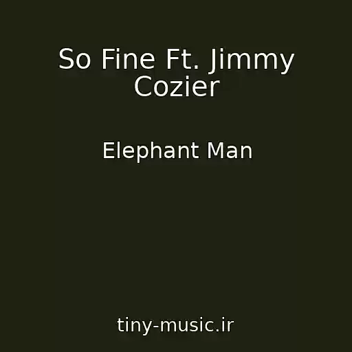 کاور آهنگ So Fine Ft. Jimmy Cozier از Elephant Man