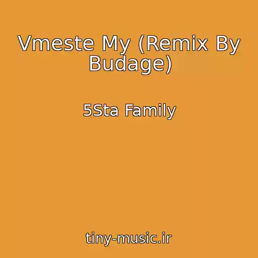 کاور آهنگ Vmeste My (Remix By Budage) از 5Sta Family