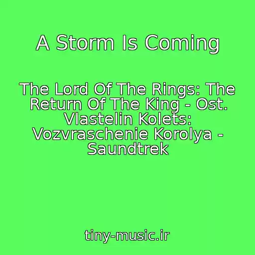 کاور آهنگ A Storm Is Coming از The Lord Of The Rings: The Return Of The King - Ost. Vlastelin Kolets: Vozvraschenie Korolya - Saundtrek