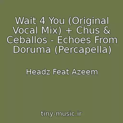 کاور آهنگ Wait 4 You (Original Vocal Mix) + Chus & Ceballos - Echoes From Doruma (Percapella) از Headz Feat Azeem