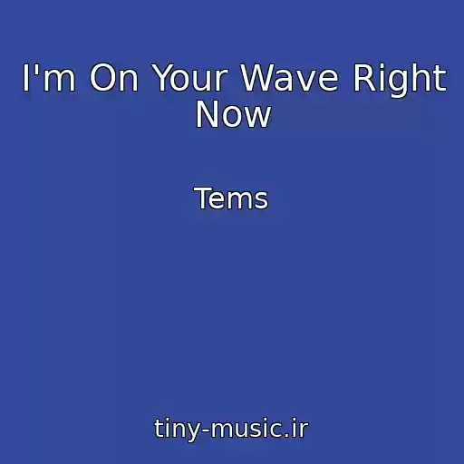کاور آهنگ I'm On Your Wave Right Now از Tems