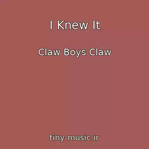 کاور آهنگ I Knew It از Claw Boys Claw