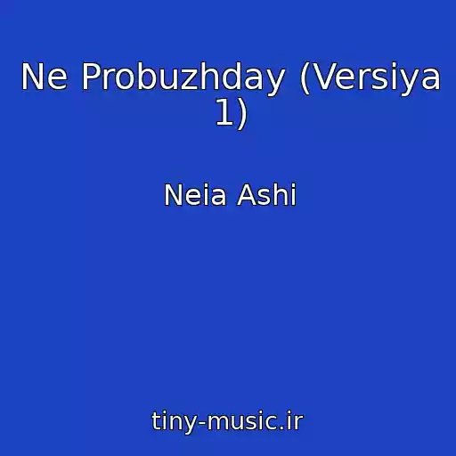 کاور آهنگ Ne Probuzhday (Versiya 1) از Neia Ashi