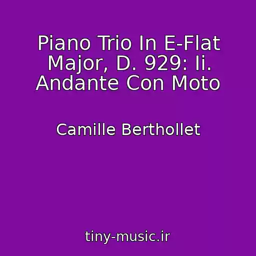 کاور آهنگ Piano Trio In E-Flat Major, D. 929: Ii. Andante Con Moto از Camille Berthollet