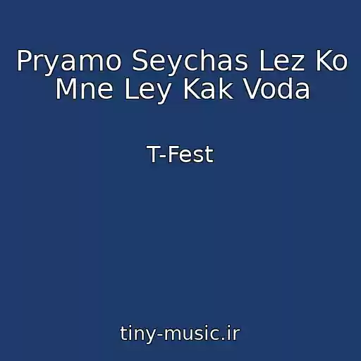 کاور آهنگ Pryamo Seychas Lez Ko Mne Ley Kak Voda از T-Fest