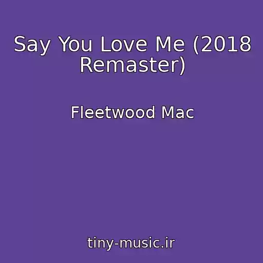 کاور آهنگ Say You Love Me (2018 Remaster) از Fleetwood Mac