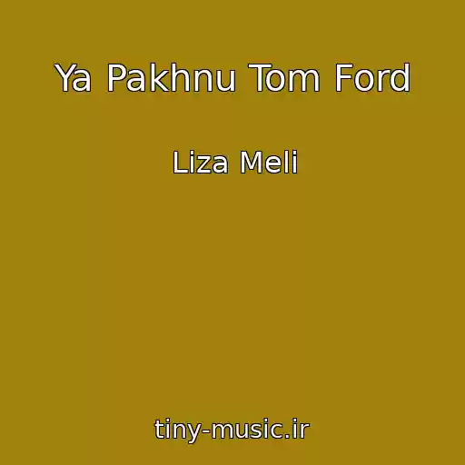 کاور آهنگ Ya Pakhnu Tom Ford از Liza Meli