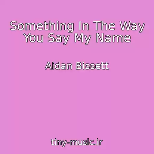 کاور آهنگ Something In The Way You Say My Name از Aidan Bissett