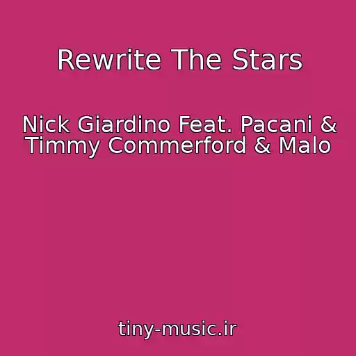 کاور آهنگ Rewrite The Stars از Nick Giardino Feat. Pacani & Timmy Commerford & Malo