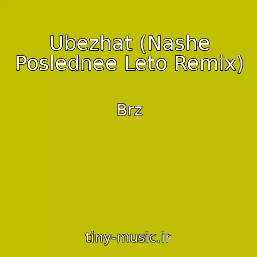 کاور آهنگ Ubezhat (Nashe Poslednee Leto Remix) از Brz