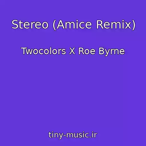 کاور آهنگ Stereo (Amice Remix) از Twocolors X Roe Byrne