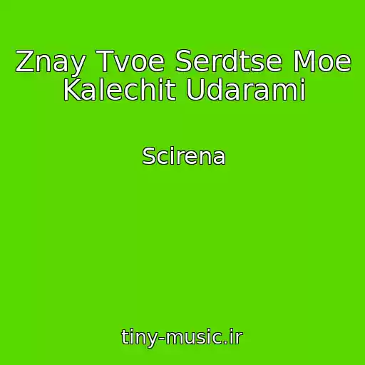 کاور آهنگ Znay Tvoe Serdtse Moe Kalechit Udarami از Scirena