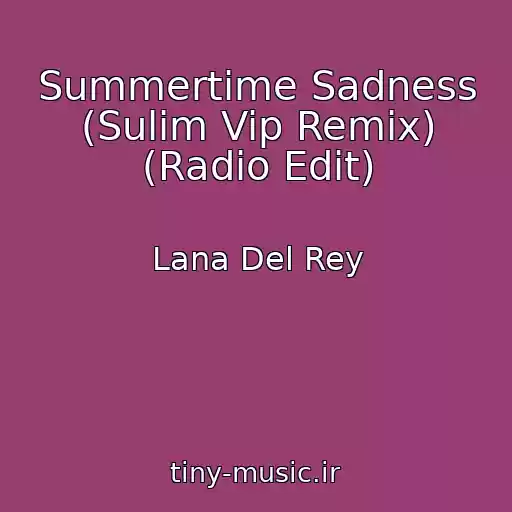 کاور آهنگ Summertime Sadness (Sulim Vip Remix) (Radio Edit) از Lana Del Rey