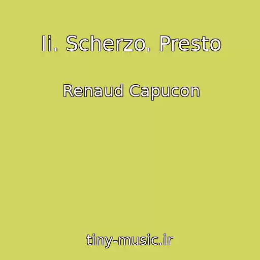کاور آهنگ Ii. Scherzo. Presto از Renaud Capucon