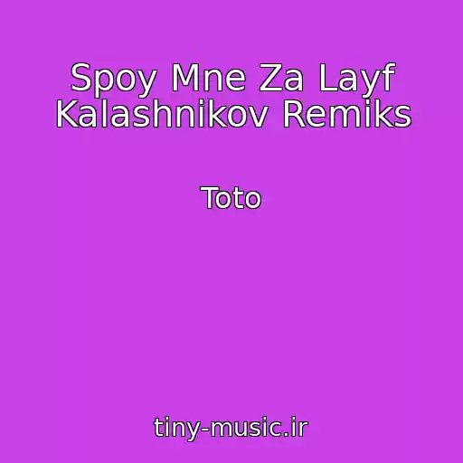 کاور آهنگ Spoy Mne Za Layf Kalashnikov Remiks از Toto