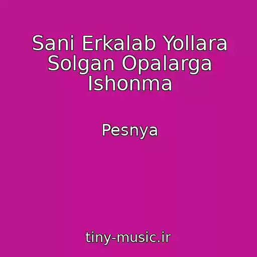 کاور آهنگ Sani Erkalab Yollara Solgan Opalarga Ishonma از Pesnya
