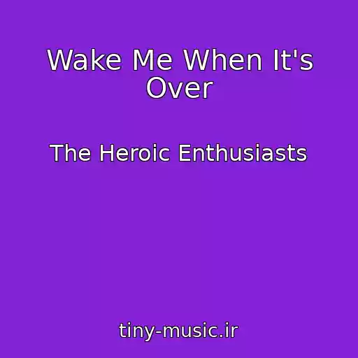 کاور آهنگ Wake Me When It's Over از The Heroic Enthusiasts
