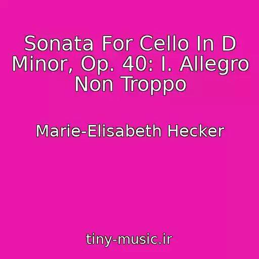 کاور آهنگ Sonata For Cello In D Minor, Op. 40: I. Allegro Non Troppo از Marie-Elisabeth Hecker