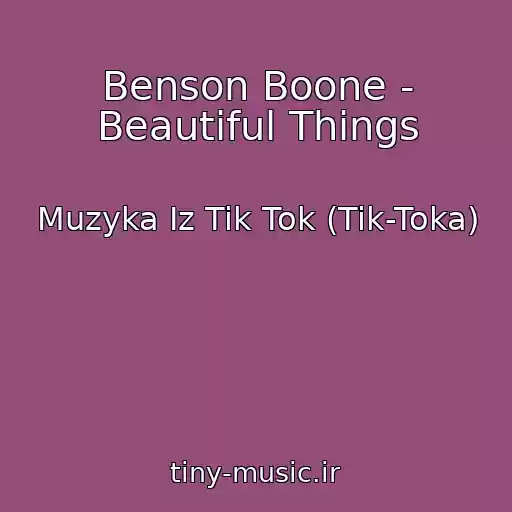 کاور آهنگ Benson Boone - Beautiful Things از Muzyka Iz Tik Tok (Tik-Toka)