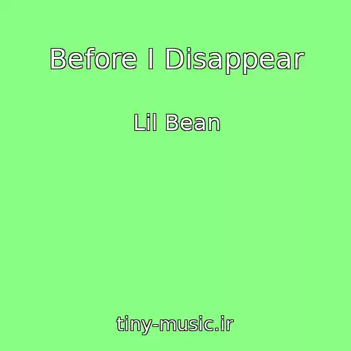 کاور آهنگ Before I Disappear از Lil Bean