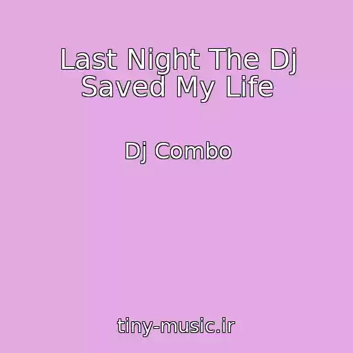 کاور آهنگ Last Night The Dj Saved My Life از Dj Combo