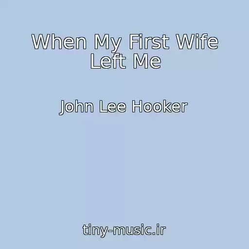کاور آهنگ When My First Wife Left Me از John Lee Hooker