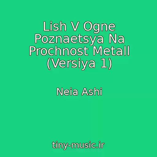 کاور آهنگ Lish V Ogne Poznaetsya Na Prochnost Metall (Versiya 1) از Neia Ashi
