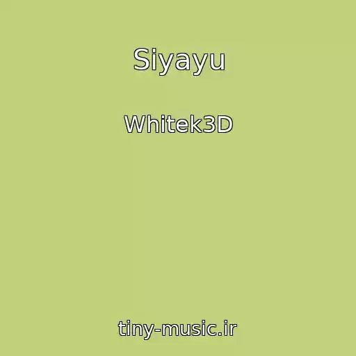 کاور آهنگ Siyayu از Whitek3D