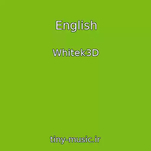 کاور آهنگ English از Whitek3D