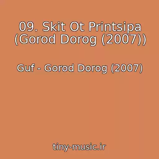 کاور آهنگ 09. Skit Ot Printsipa (Gorod Dorog (2007)) از Guf - Gorod Dorog (2007)