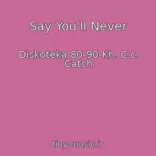 کاور آهنگ Say You'll Never از Diskoteka 80-90-Kh. C.c. Catch