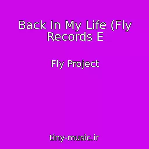 کاور آهنگ Back In My Life (Fly Records E از Fly Project